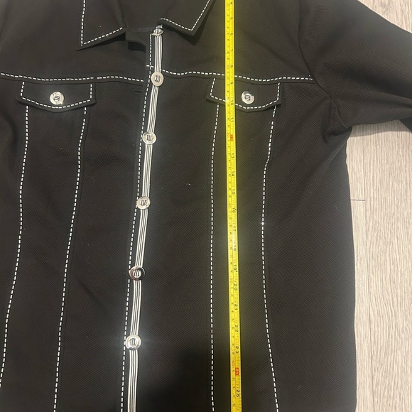 St. John Sport Soft Denim Jacket Size L - Picture 8 of 8